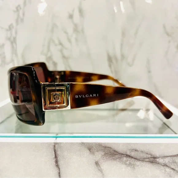 Bulgari Tortoise Shell Sunglasses - Picture 3 of 15